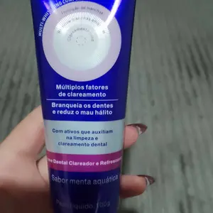 Cliente 3 usando a Pasta Roxa Clareadora — TROCAR